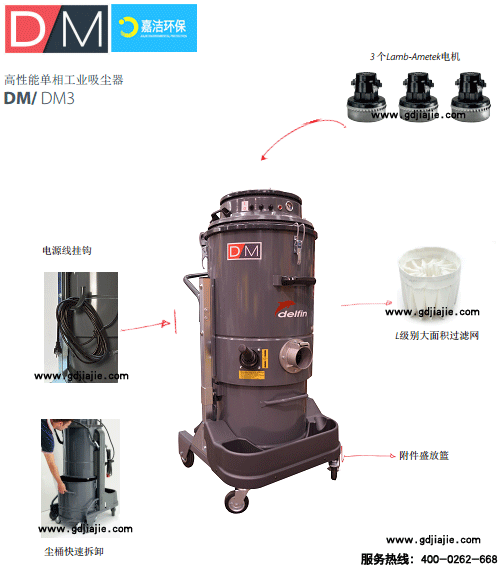 DM3 工業吸塵器